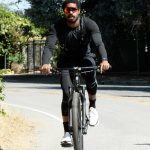 Michael B. Jordan in a White Sneakers Does a Bike Ride in Los Angeles 06/14/2020