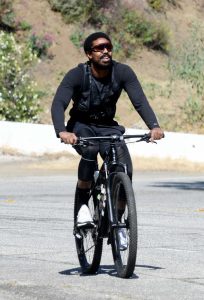 Michael B. Jordan in a White Sneakers