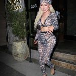 Nikita Dragun in an Animal Print Outfit Leaves Avra in Beverly Hills 06/18/2020