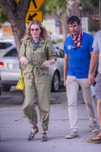 Rebecca Romijn in a Green Coverall