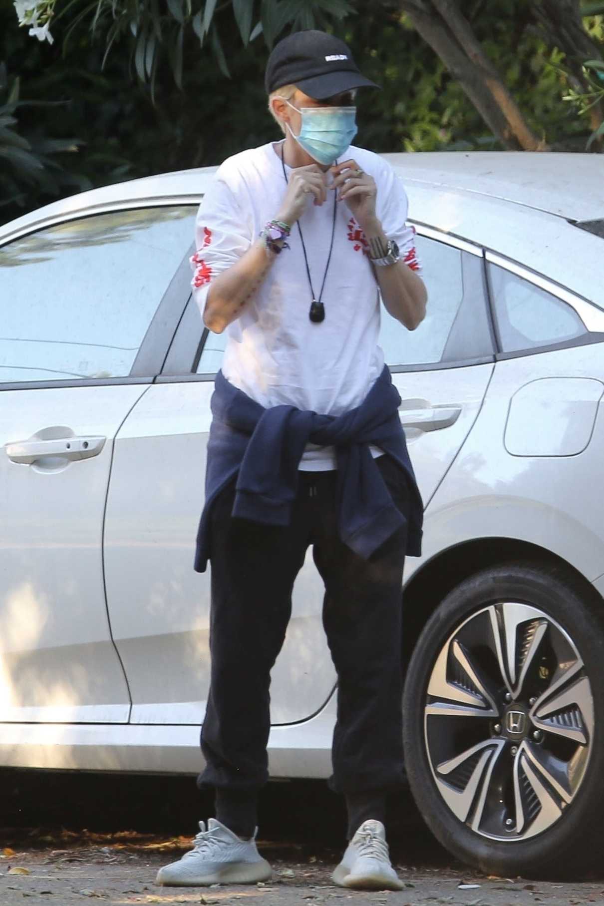 Samantha Ronson in a Black Cap