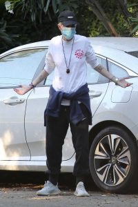 Samantha Ronson in a Black Cap