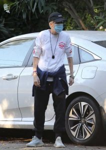 Samantha Ronson in a Black Cap