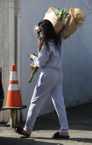 Shay Mitchell in a Protective Mask