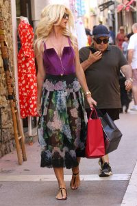 Victoria Silvstedt in a Purple Top