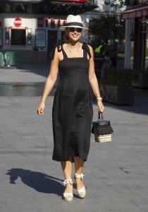 Vogue Williams in a Black Dress