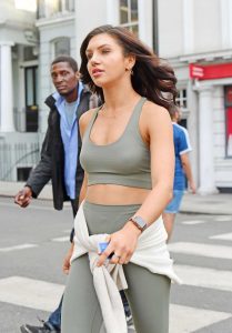 Alexandra Cane in a White Sneakers