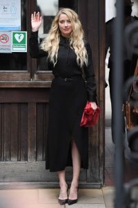 Amber Heard in a Black Dress