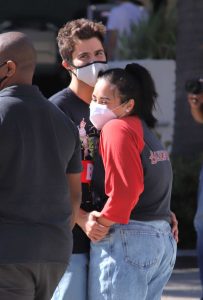 Demi Lovato in a Protective Mask