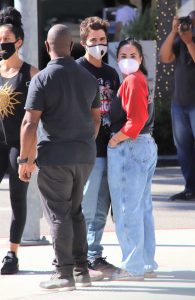 Demi Lovato in a Protective Mask