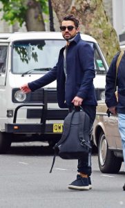 Dominic Cooper in a Blue Blazer