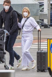 Ellie Goulding in a Protective Mask