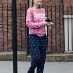 Emma Rigby in a White Flip-Flops Was Seen Out in London 07/17/2020