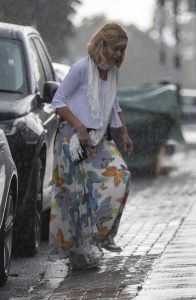 Kate Garraway in a White Blouse