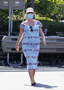 Katy Perry in a Protective Mask