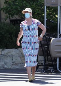 Katy Perry in a Protective Mask