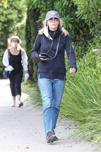 Michelle Pfeiffer in a Blue Ripped Jeans