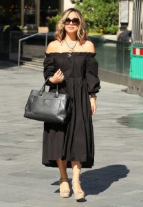 Myleene Klass in a Black Dress