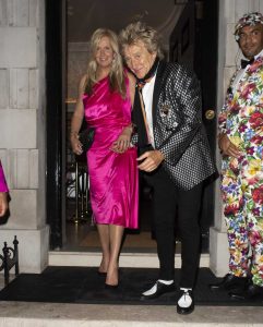 Penny Lancaster in a Pink Dress