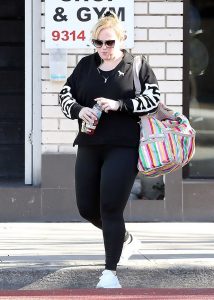 Rebel Wilson in a Black Leggings