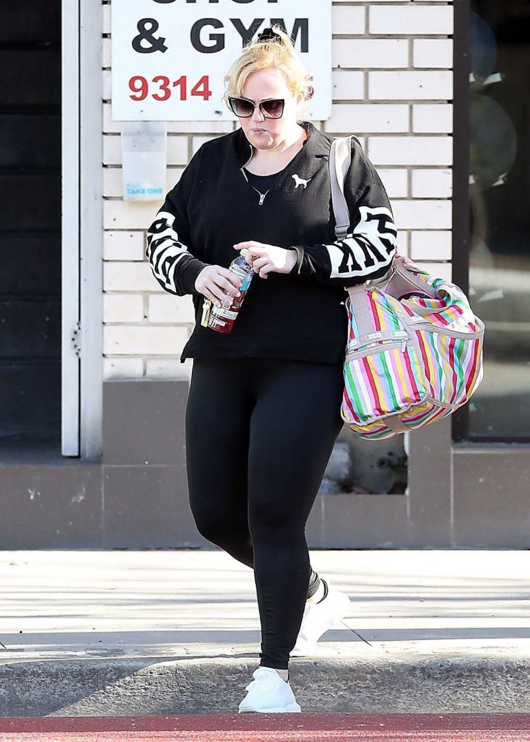 Rebel Wilson in a Black Leggings Was Seen Out in Sydney 07/02/2020