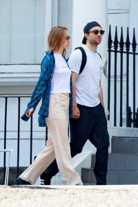 Suki Waterhouse in a White Tee