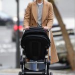 Sylvia Jeffreys in a Tan Coat Was Seen Out with Peter Stefanovic in Double Bay in Sydney 07/19/2020