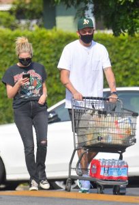 Ashley Benson in a Black Protective Mask