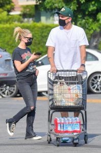 Ashley Benson in a Black Protective Mask