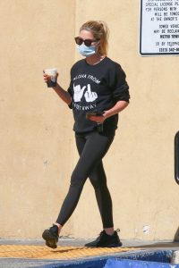 Ashley Benson in a Protective Mask