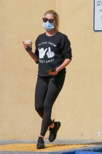 Ashley Benson in a Protective Mask