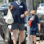 Chris Pratt in a Funny Protective Mask Was Seen Out with His Son in Los Angeles 08/23/2020