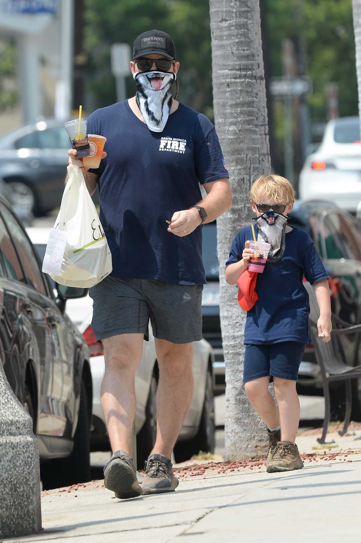 Chris Pratt in a Funny Protective Mask