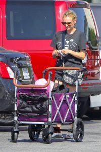 Diane Kruger in a Black Tee