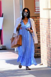 Garcelle Beauvais in a Protective Mask