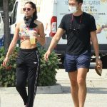 Henry Golding in a Black Tee Was Seen Out with His Wife Liv Lo Golding in Los Angeles 08/25/2020