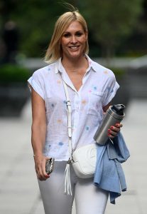 Jenni Falconer in a White Jeans