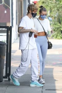 Justin Bieber in a White Tee