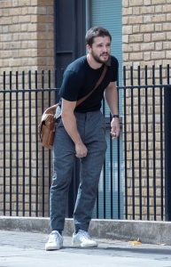 Kit Harrington in a Black Tee