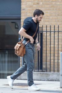 Kit Harrington in a Black Tee