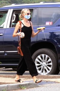 Naomi Watts in a Protective Mask