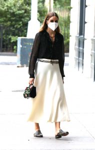 Olivia Palermo in a White Skirt