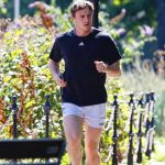 Paul Mescal in a Black Adidas Tee Goes for a Jog in London 07/30/2020