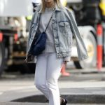 Phoebe Burgess in a White Jeans Was Seen Out in Double Bay, Sydney 08/03/2020