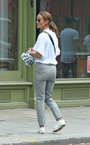 Pippa Middleton in a White Blouse