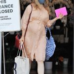 Rachel McAdams in a Beige Dress Goes Shopping in Los Angeles 08/20/2020