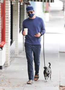 Zachary Quinto in a Protective Mask