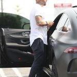 AJ McLean in a White Tee Goes to the DWTS Dance Practice in Los Angeles 09/15/2020