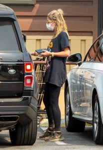 Ashley Benson in a Black Tee