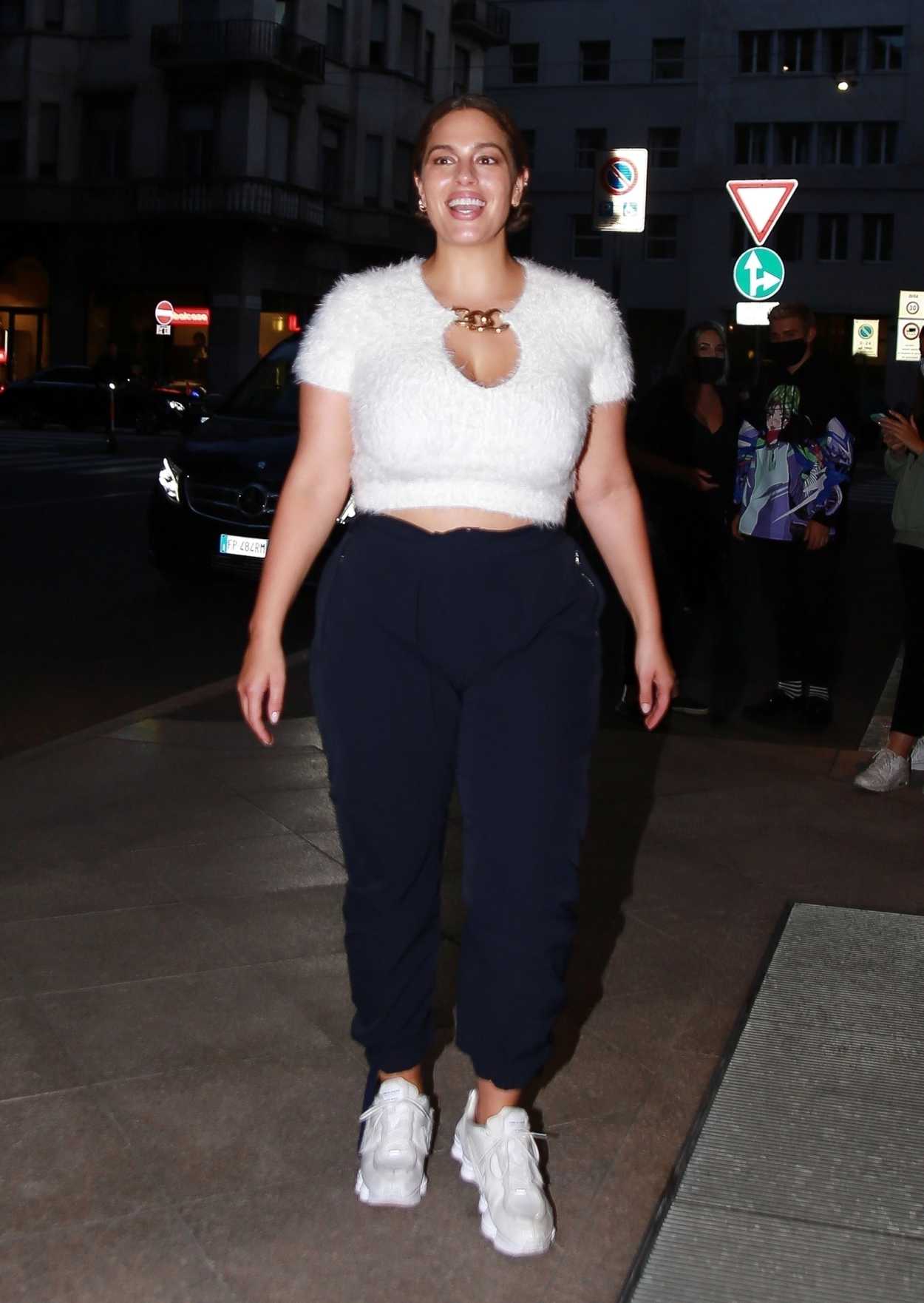 Ashley Graham in a White Sneakers